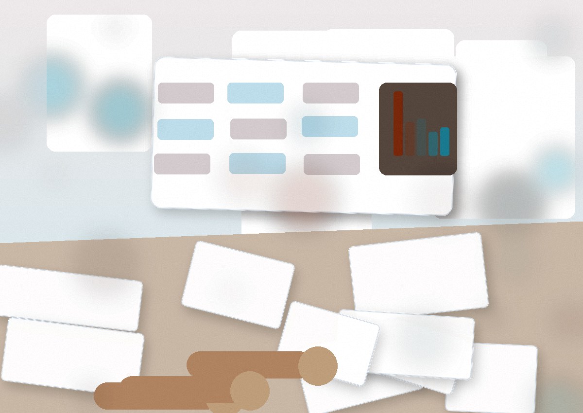 Espace de travail professionnel avec documents et ordinateurs